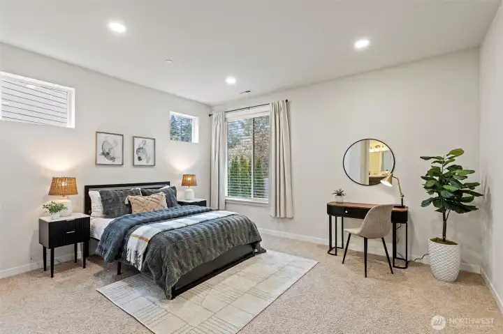 Main floor bedroom with en suite