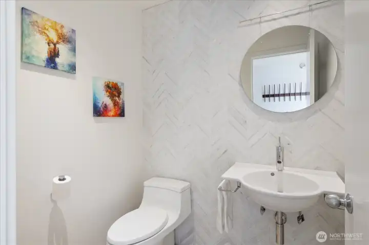 Powder room on the main level