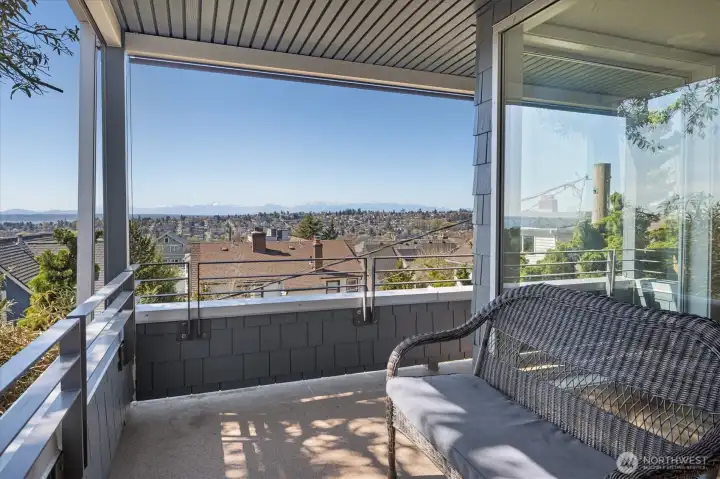 View from the balcony on the main level