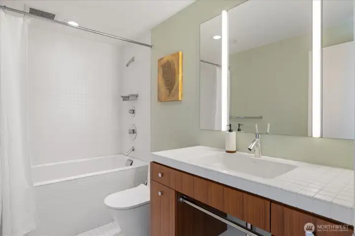 Full bathroom on the second level