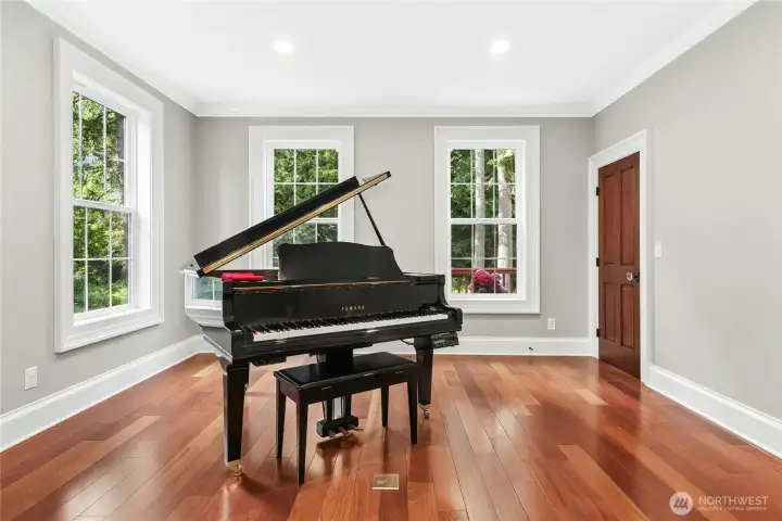 Piano room - main floor Piano room - main floor