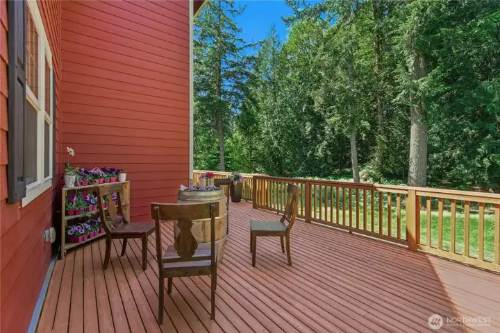 Huge deck space Huge deck space