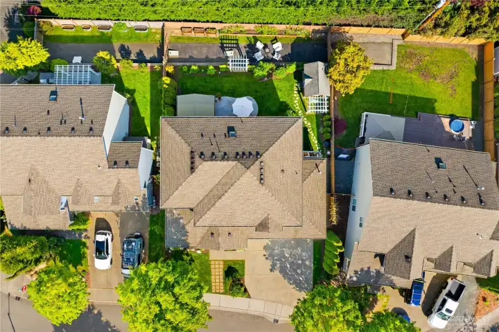 Overhead shot of the lot.