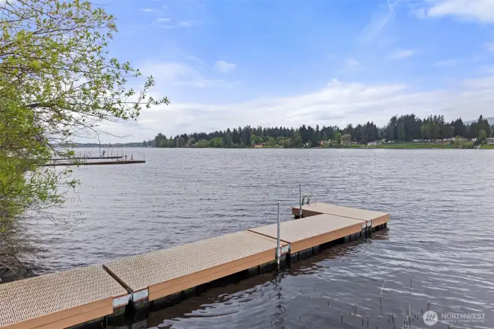 Community dock on Black Lake.