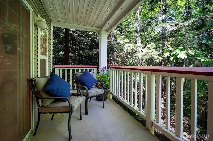 Step out to your private balcony & soak in the natural setting.