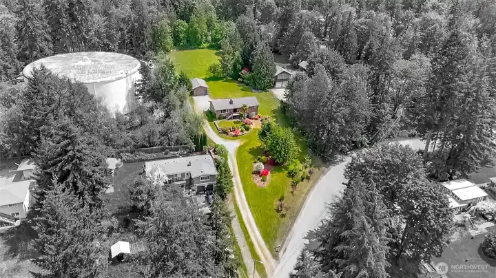 1.37 Acres with lots of wild life to watch from your back porch.