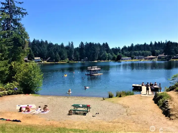 Swimming in Lake Florence at the "Swimming Hole"
