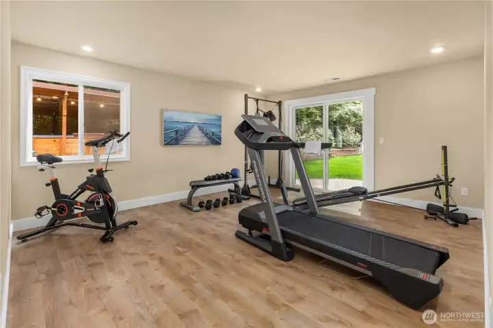 Lower level rec room