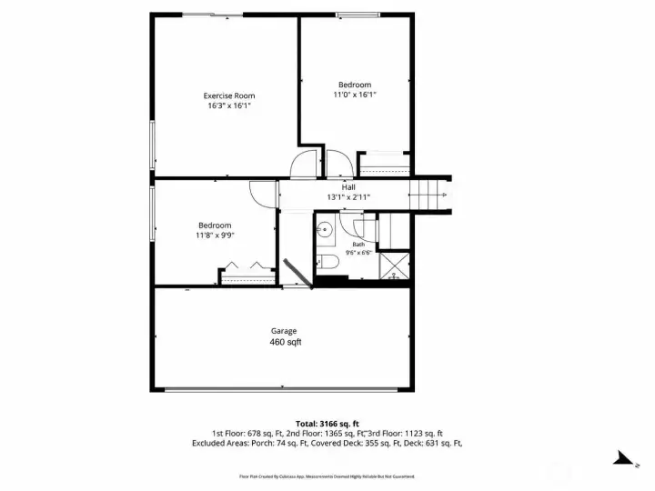 Lower level.  Garage is a little distorted, new exact floor plan coming