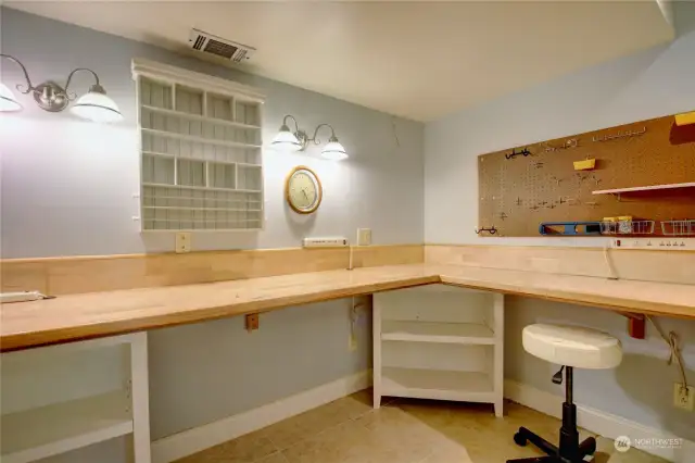 Craft/ Activity Room Located in Finished Basement