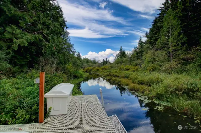 Private dock.