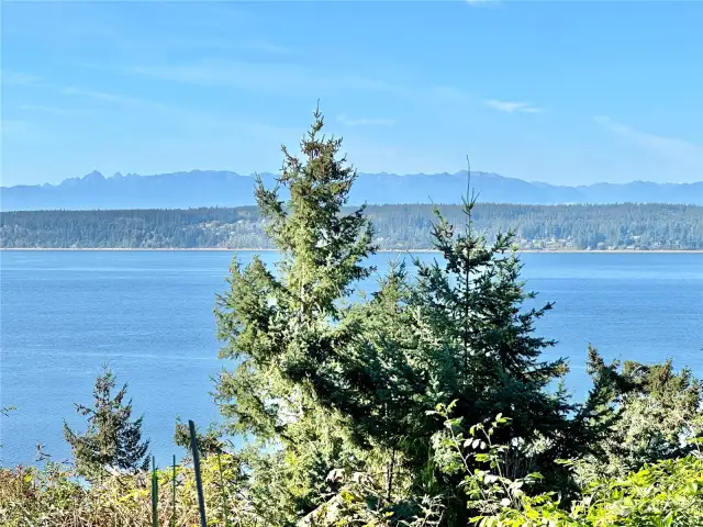 190 degree views of Saratoga Passage, Whidbey Island and the Olympic Mountain Range.