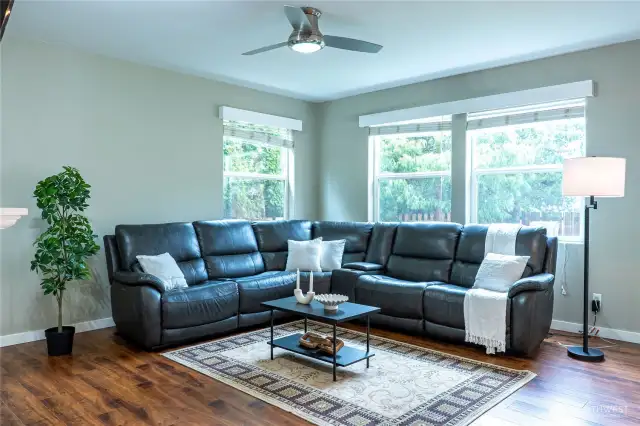 Large Windows for abundant natural light