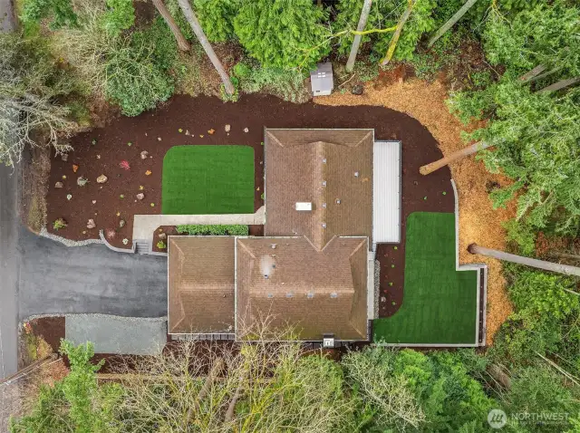 Serene setting, situated on quiet half acre lot