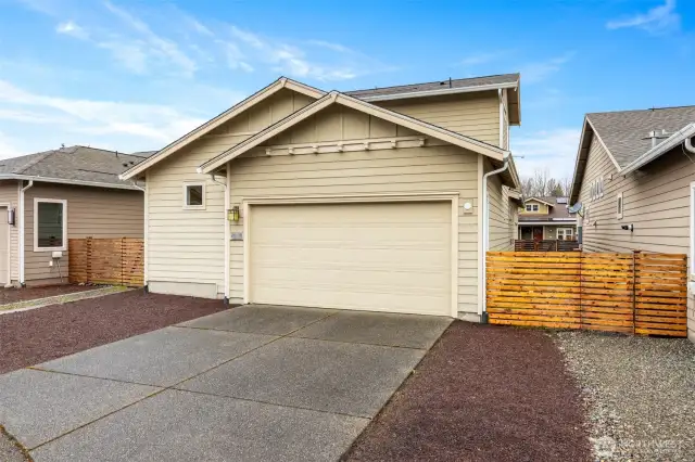 2 Car Garage & Driveway