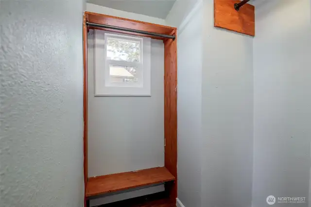 Walk-in closet space