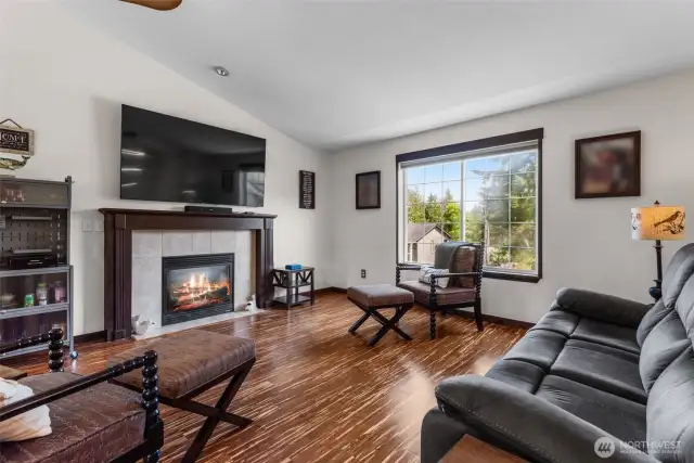 Perfect place to gather and watch games on the big TV!