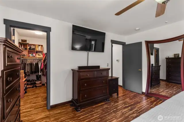 Walk in closet for tons of storage