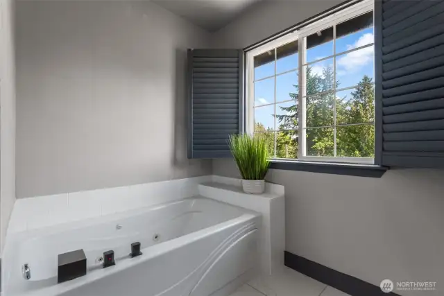 Spa like relaxation in deep tub