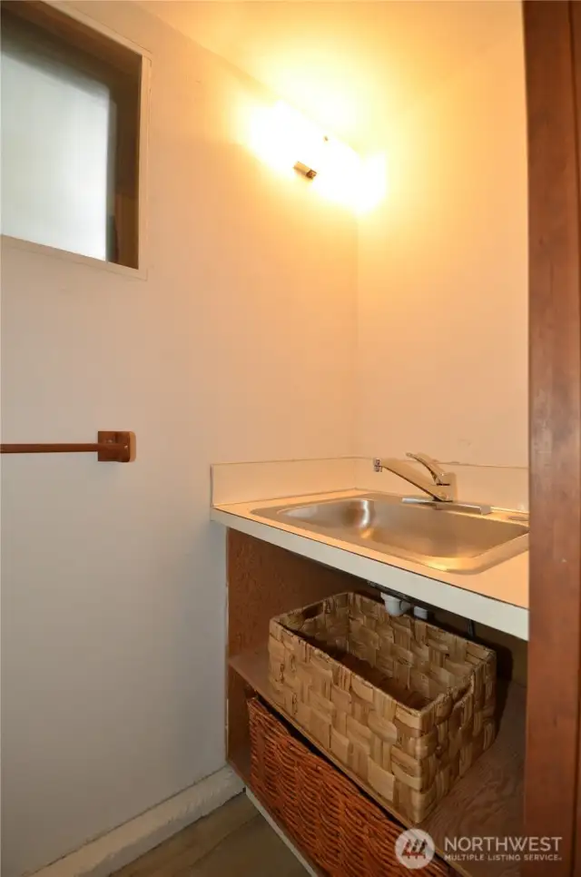 Downstairs Bath...could be extended for a full MIL unit downstairs.