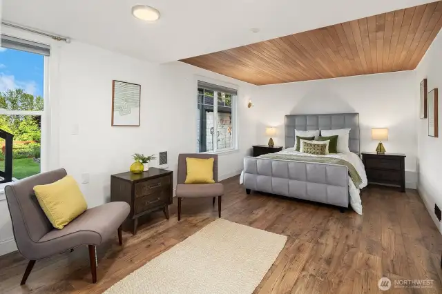 Oversized downstairs bedroom