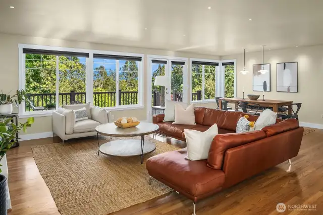 This home has such privacy and every window has a view of nature allowing for optimal light in the home.