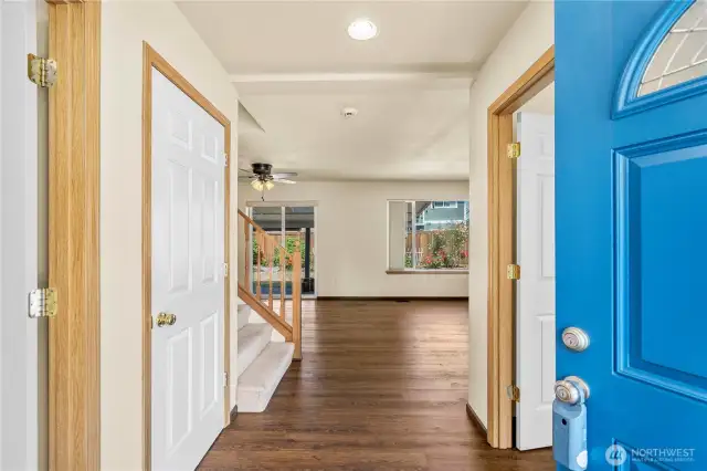 Step inside to find a spacious home.