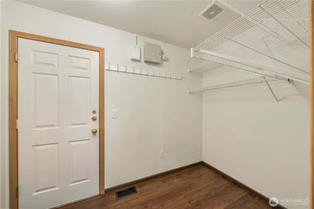 Enjoy extra space in this utility room with a washer and dryer hookup!