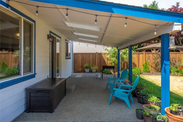 Enjoy your morning cup of coffee, BBQ's, and relaxing.