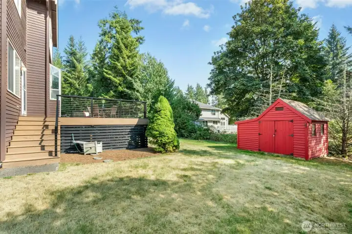 Side yard & Storage shed