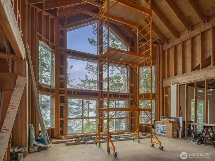 Put your finishing touches on the 4500 sq' main home with 4 bedrooms.