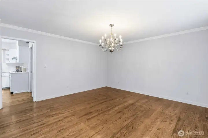 Dining Room with Entrance Into Kitchen