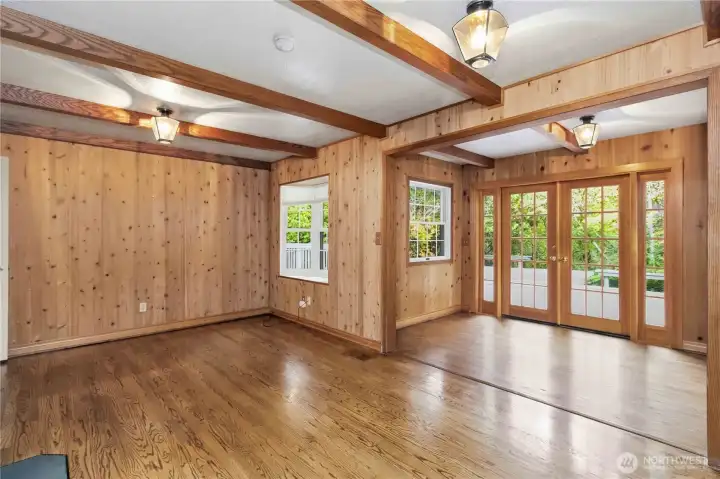 Family Room and Sitting Room off Kitchen