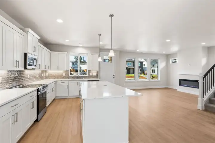 Photos are of the actual home.