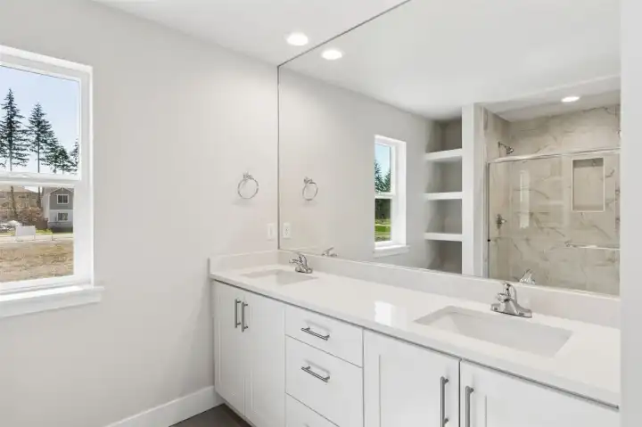 Photos are of the actual home.