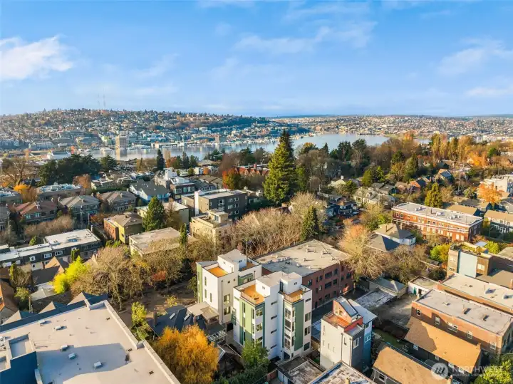 Lake Union views that stretch for miles—sunrises, sunsets, and everything in between from the comfort of your neighborhood.