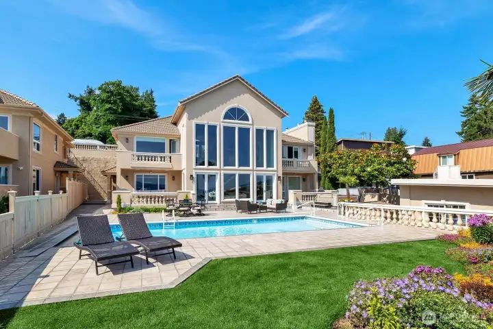 The view from Lake Washington.