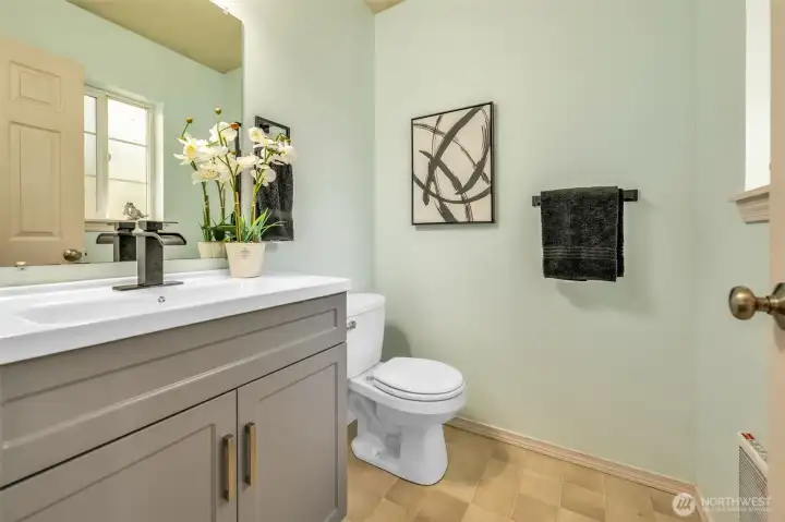 Main floor powder room