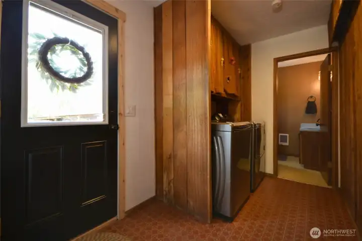 Back Door to deck and laundry room