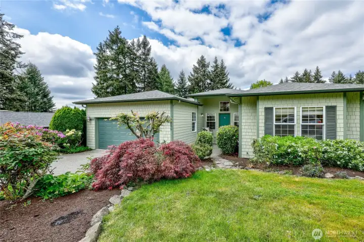 This 3 bedroom home features a primary bedroom on the main level