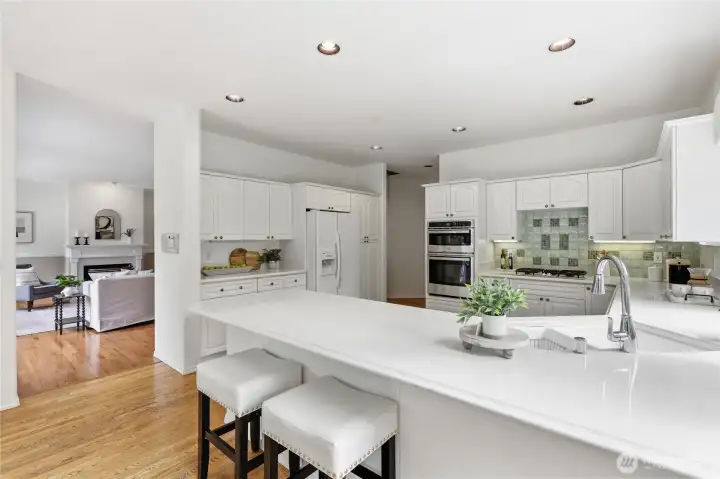 This kitchen has abundant counter space