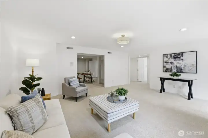 The second of two bonus rooms. This is a great space for TV viewing