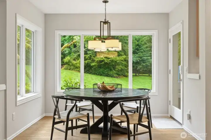 Informal dining area