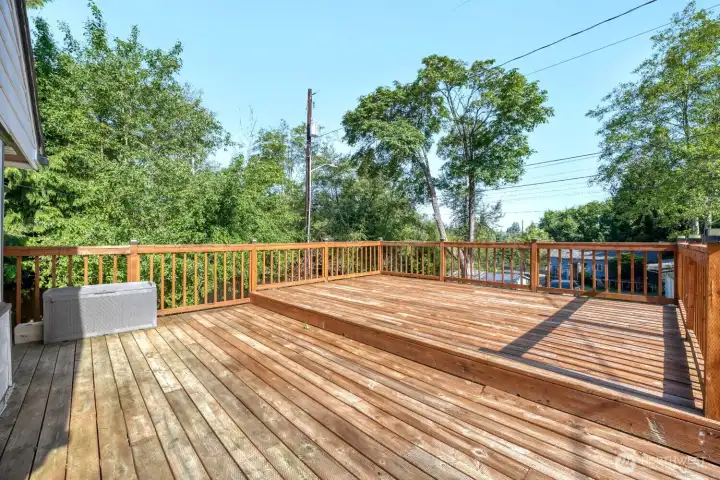 Giant deck front your home!