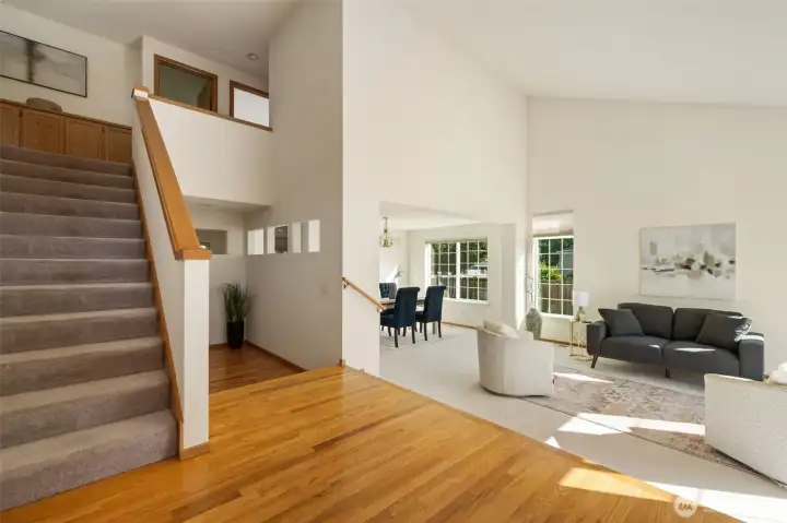 Large, inviting entry