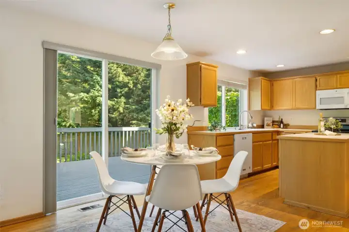 Kitchen breakfast nook for casual dining