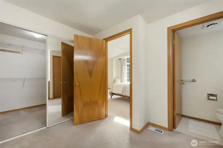 Extra big walk-in closet