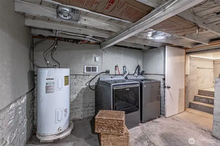Downstairs with washer & dryer
