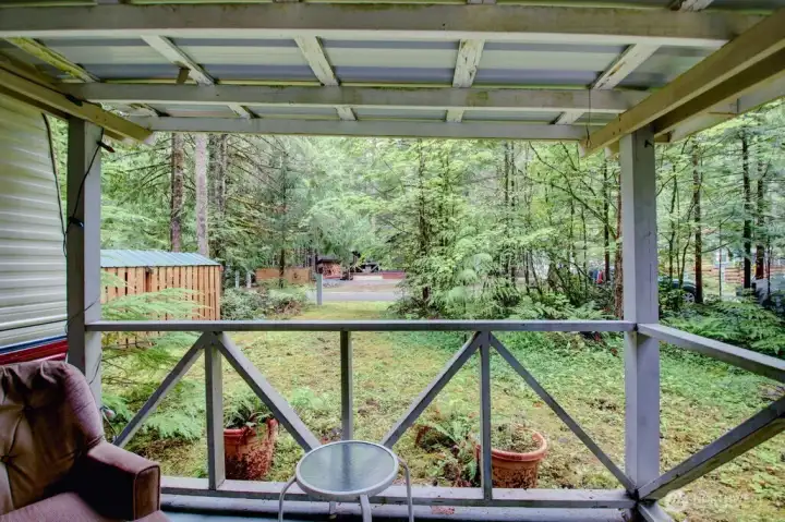 View from covered deck View from covered deck