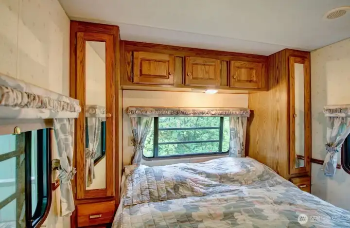 Bedroom with closet space Bedroom with closet space